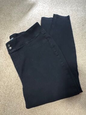 Terra & Sky Black Stretch Skinny Jeggings size 1x
